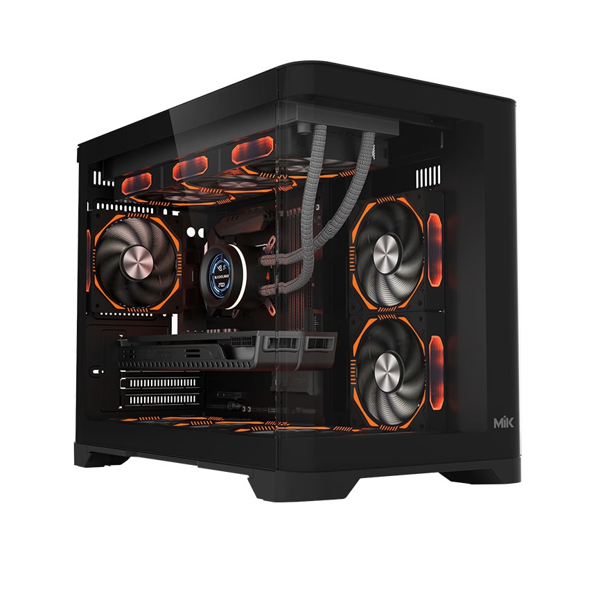 VỎ CASE MIK FOCALORS M BLACK (MATX/MID TOWER/ MÀU ĐEN)