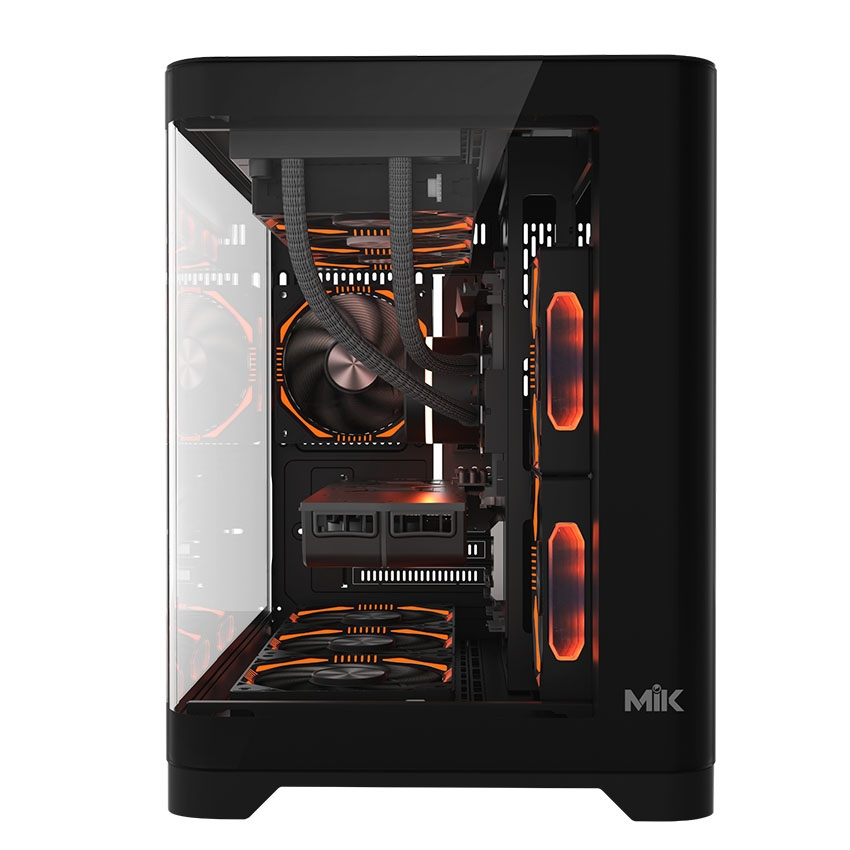 VỎ CASE MIK FOCALORS M BLACK (MATX/MID TOWER/ MÀU ĐEN)