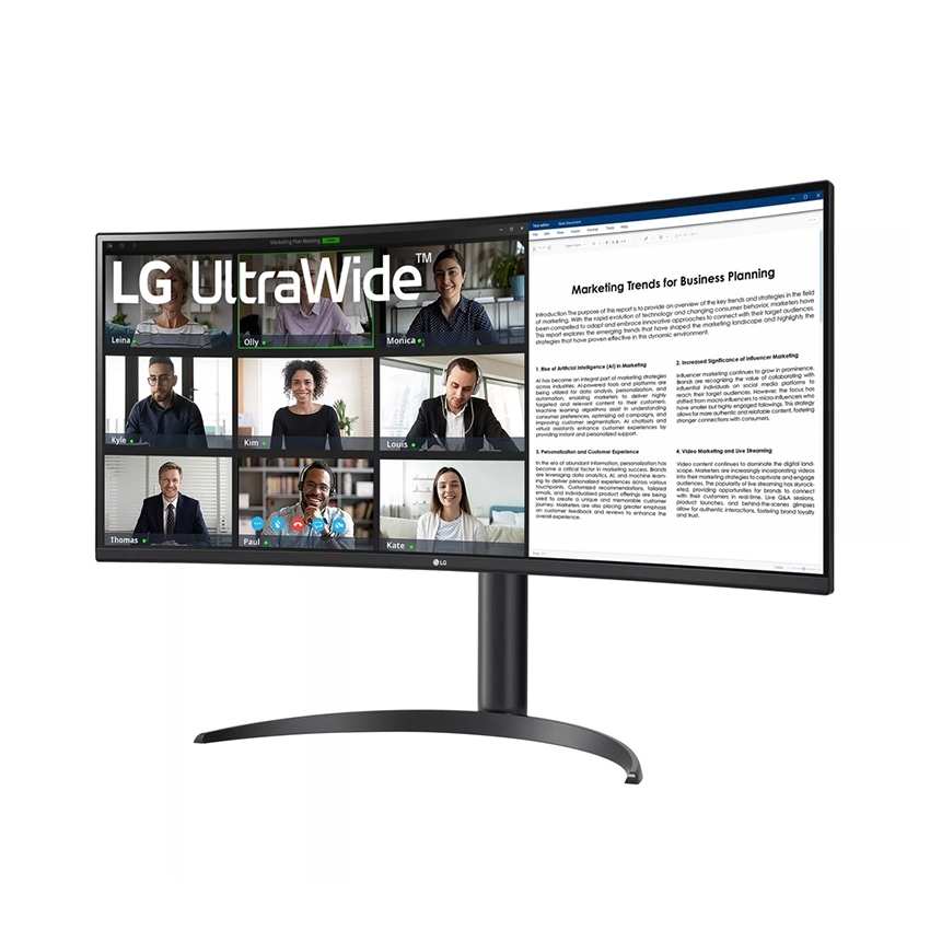 MÀN HÌNH LG ULTRAWIDE 34WR55QC-B (34 INCH/WQHD/VA/100HZ/5MS/USB-C 65W/CONG)