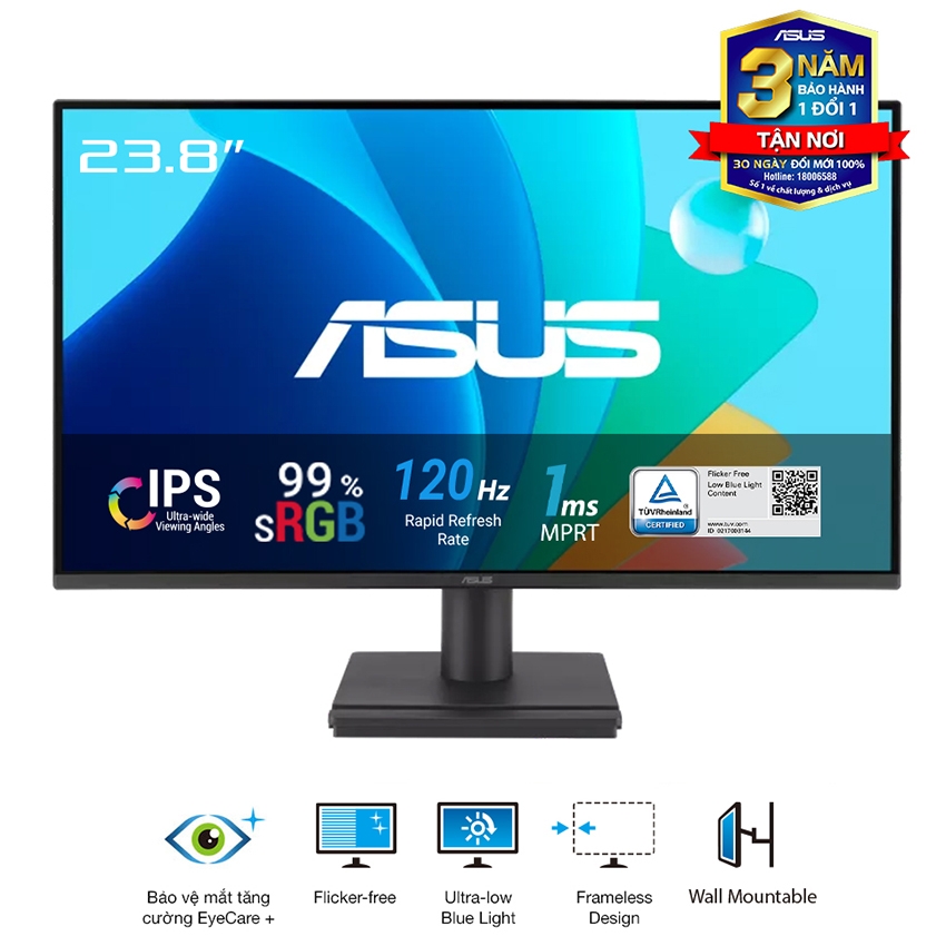 Màn hình ASUS VA249HG (23.8 inch/FHD/IPS/120Hz/1ms)