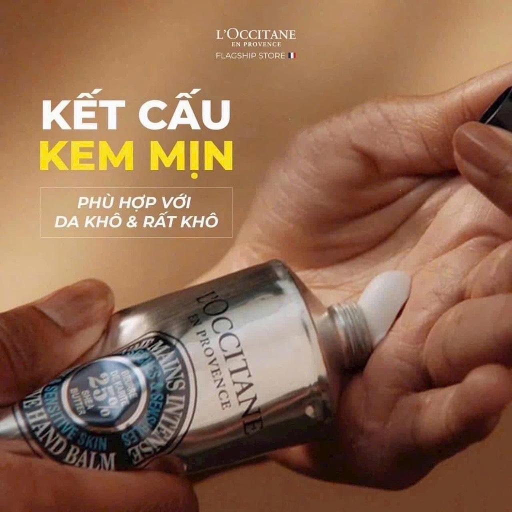Kem Dưỡng Da Tay Bơ Đậu Mỡ L'Occitane 25% Shea Butter Intensive Hand Balm