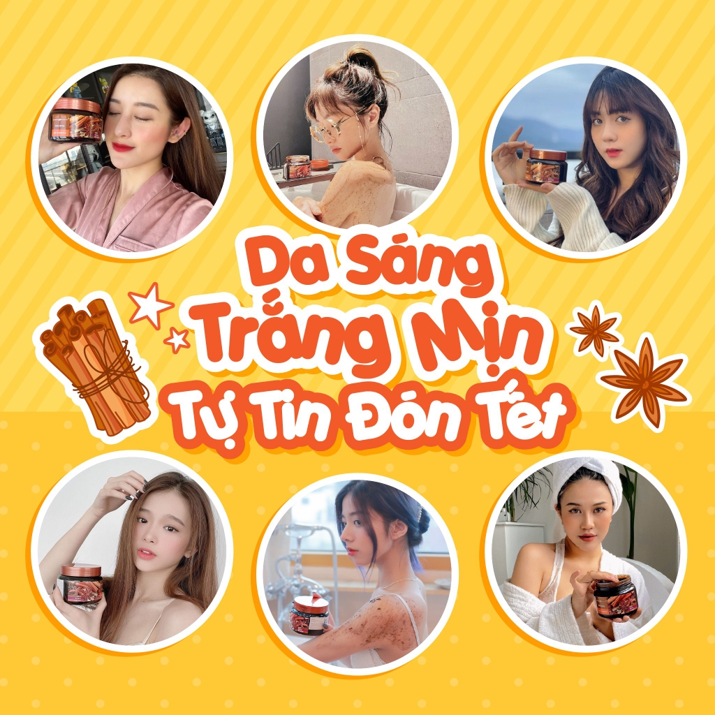 Tẩy Tế Bào Chết Dành Cho Body Gel Scrub Quế Hồi Coffee Cinnamon Cloves