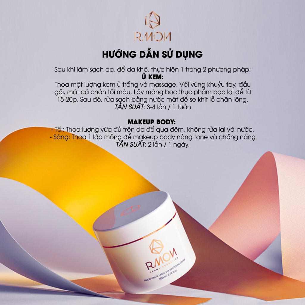 Kem Dưỡng Trắng Da Body Rmon White Label Dia Whitening Cream
