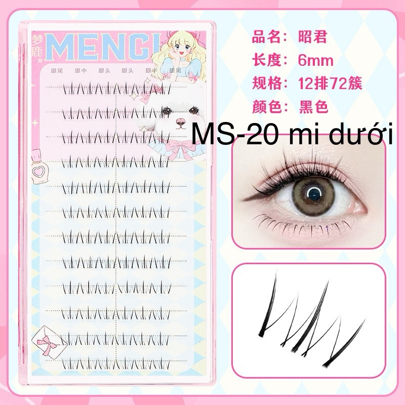 Mi Giả Tách Sợi Từng Cụm Tự Nối Menglu ( Mi Dưới)