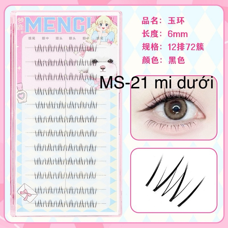 Mi Giả Tách Sợi Từng Cụm Tự Nối Menglu ( Mi Dưới)
