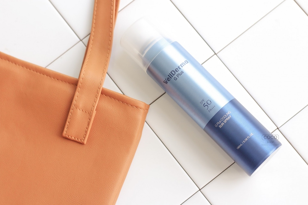 Xịt chống nắng Wellderma G Plus Cooling Sun Spray SPF 50Pa