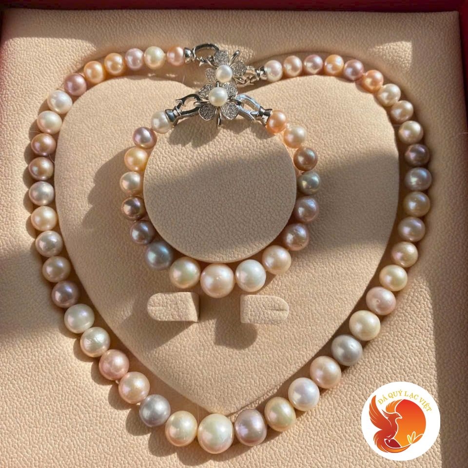 Bộ Trang Sức Ngọc Trai Tứ Quý Cao Cấp