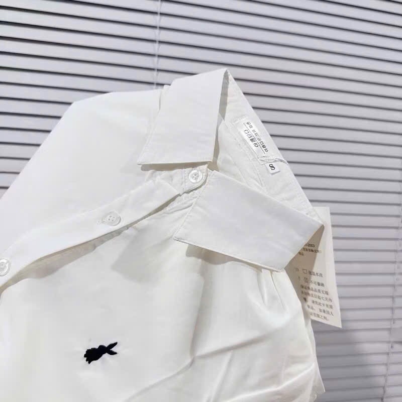 ÁO SƠ MI TRẮNG THÊU THỎ NỮ (XẢ 45k)