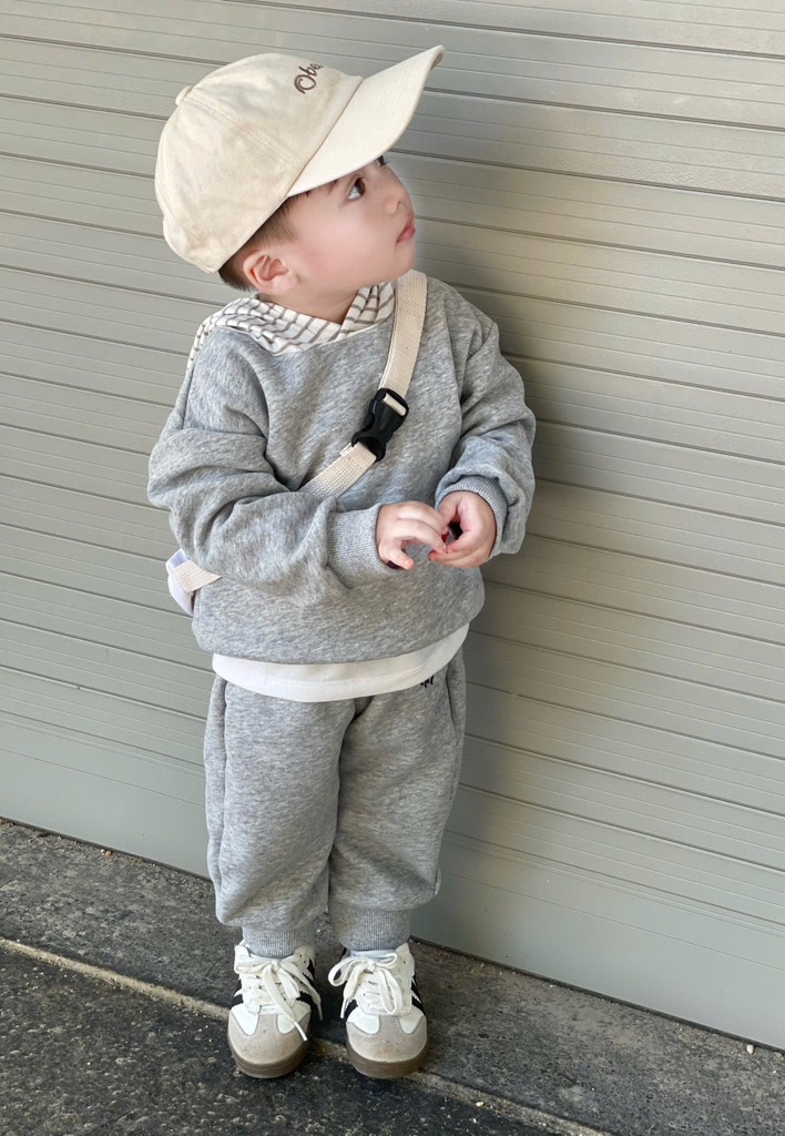 BỘ NỈ 2 DA BÉ TRAI CÓ MŨ