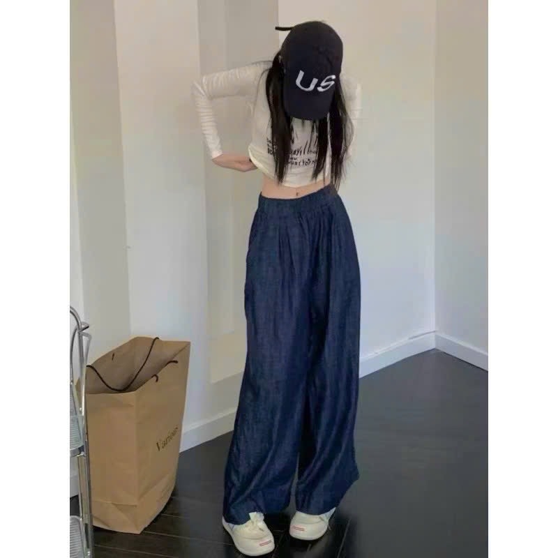 QUẦN BÒ GIẤY ỐNG SUÔNG 2 MÀU NỮ