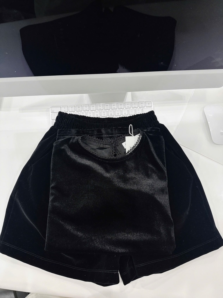 SET NHUNG PHỐI REN NƠ SAU NỮ THU ĐÔNG