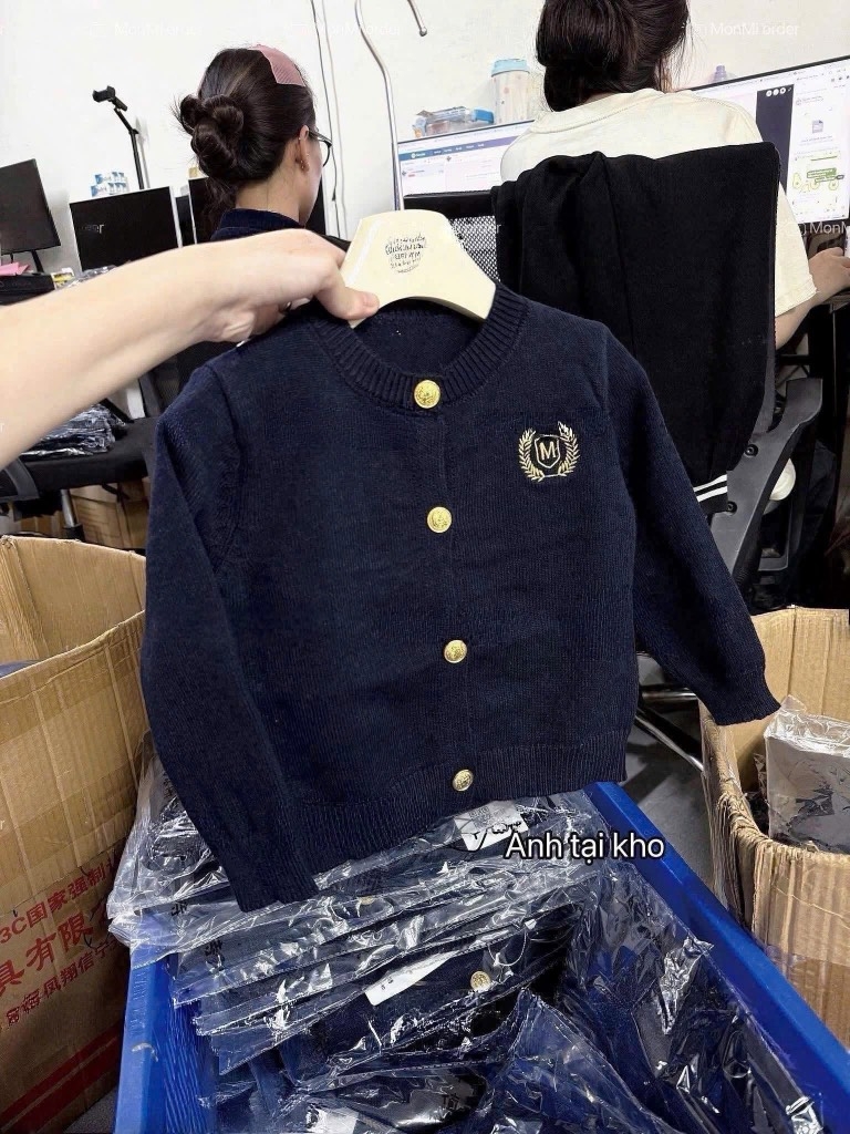 ÁO LEN THAN CÚC ĐỒNG DÀI TAY BÉ TRAI BÉ GÁI