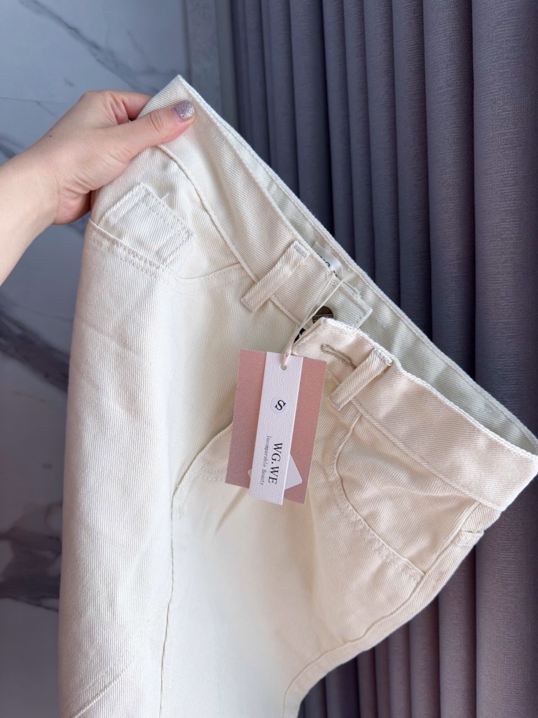CHÂN VÁY JEAN NỮ TRẮNG DÁNG DÀI (LOAD LẠI GIÁ)
