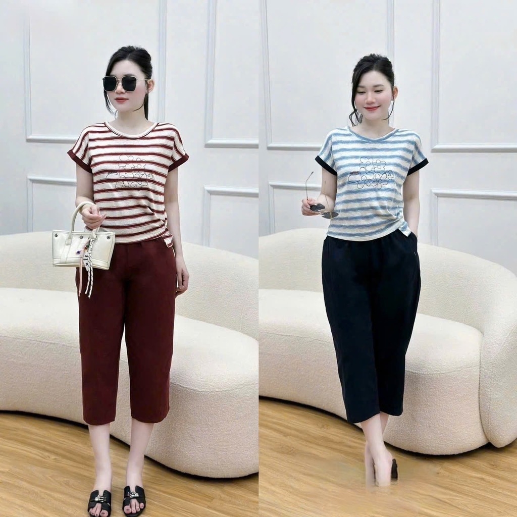 SET BỘ ÁO LEN PHỐI VẠT CÁCH ĐIỆU MIX QUẦN NGỐ NỮ THU ĐÔNG