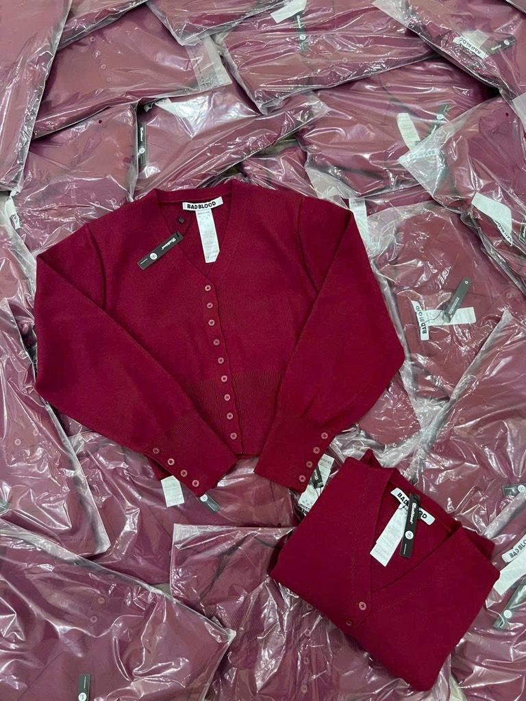 ÁO LEN CARDIGAN MẬN CÚC TAY NỮ THU ĐÔNG SẴN