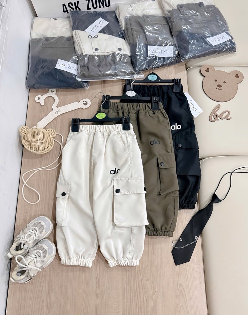 SÉT 3 QUẦN NỈ GIÓ TÚI HỘP ALO BÉ TRAI