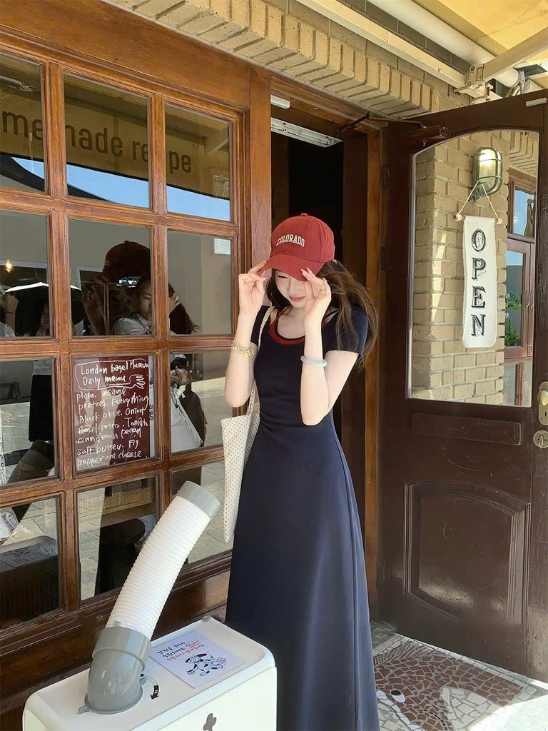 VÁY DÍP PHỐI DÁNG DÀI LI EO NỮ SẴN