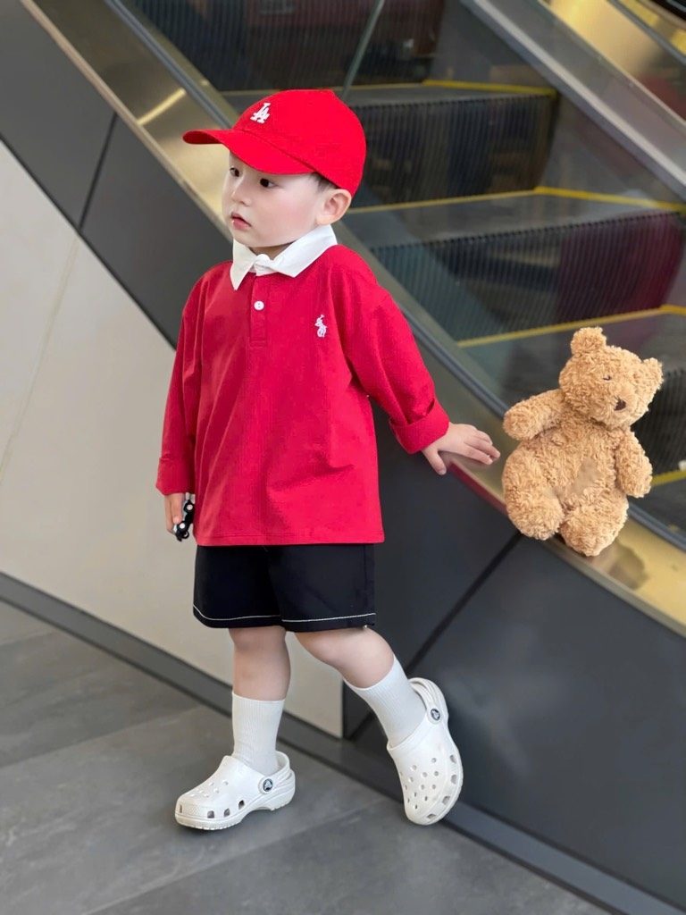 SET 3 ÁO POLO DÀI TAY BÉ TRAI