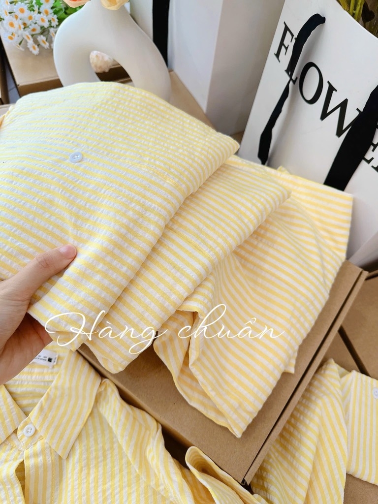 ÁO SƠ MI KẺ Z.ARA LI EO MẶC 2 KIỂU NỮ SẴN