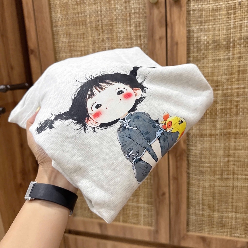 SET BỘ DÀI CÔ GÁI LUCKY TIME XÁM NỮ THU ĐÔNG