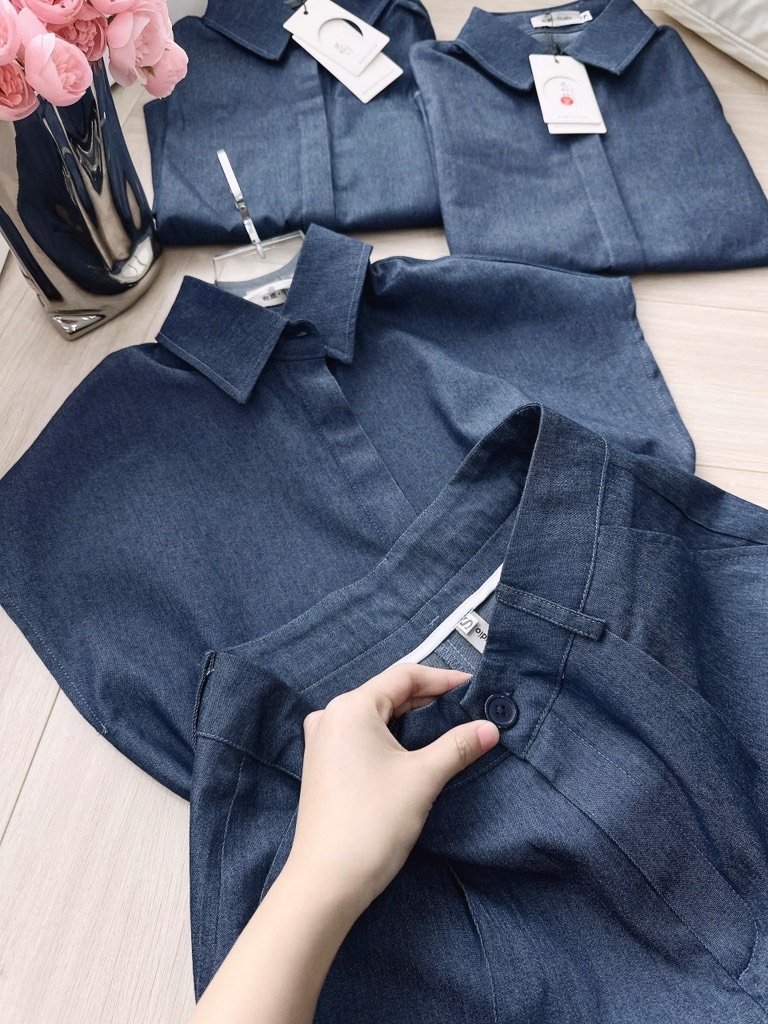 SET BỘ CỘC BÒ GIẤY TAY LIỀN NỮ