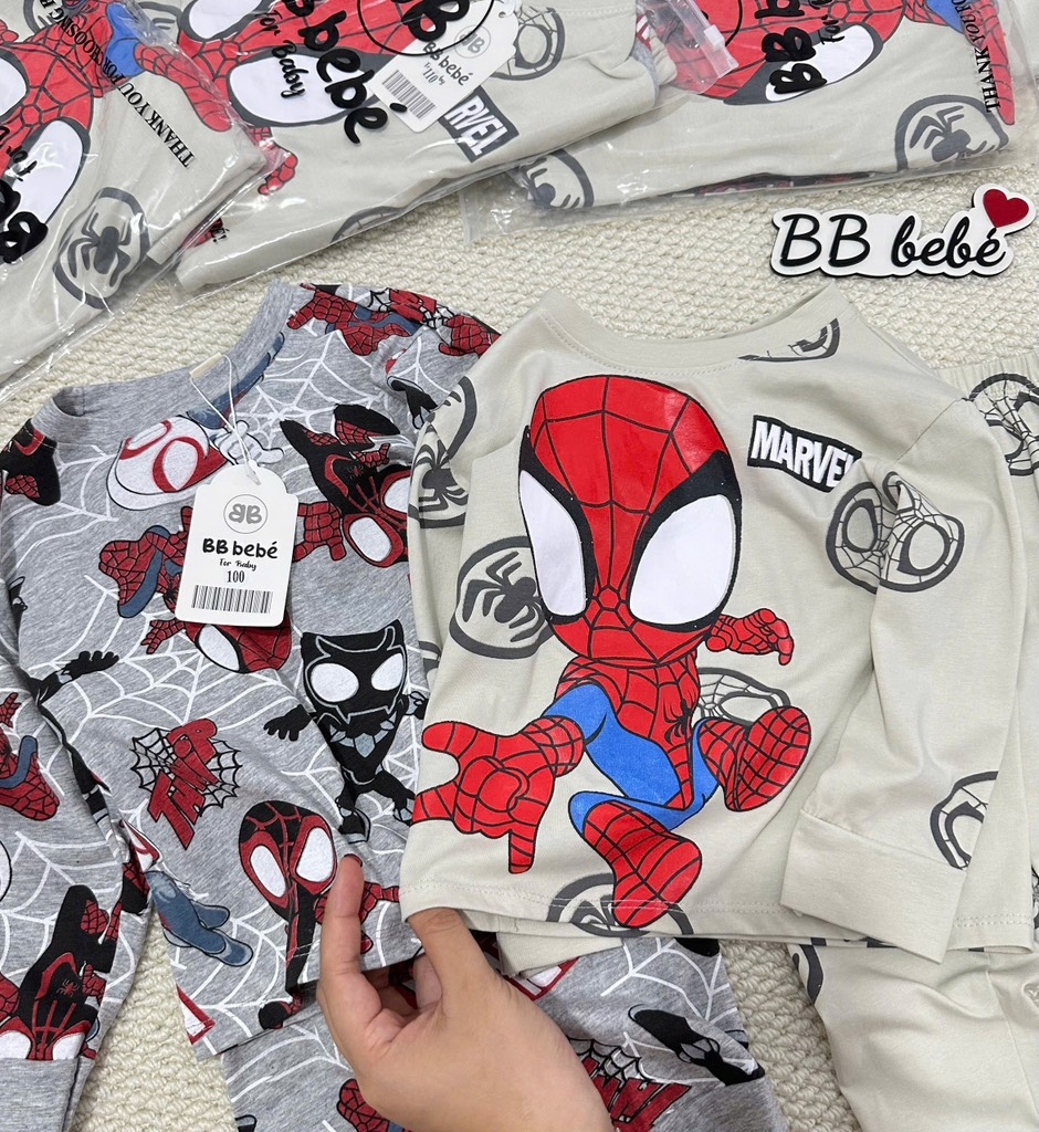 SET 2 BỘ DÀI SIÊU NHÂN NHỆN BÉ TRAI SẴN
