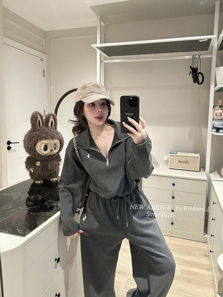 SET BỘ DÀI NỈ THÊU NGỰA 3 MÀU NỮ THU ĐÔNG