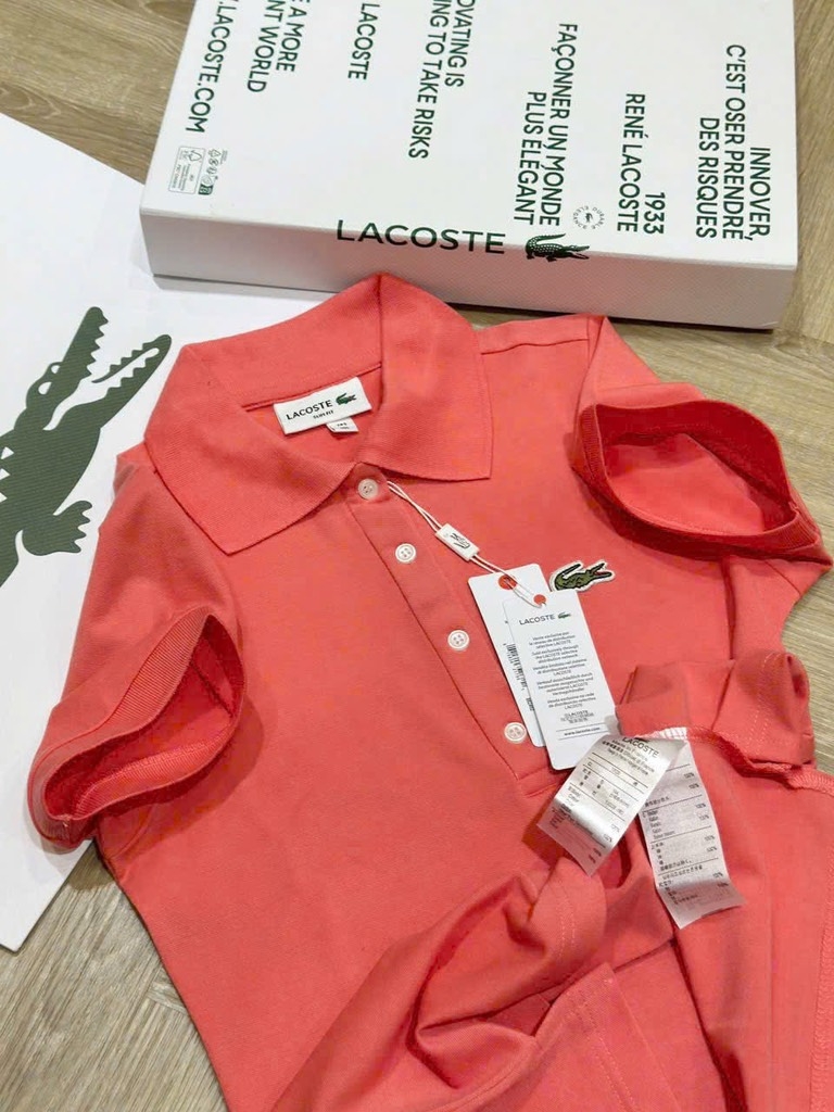 ÁO POLO CÁ SẤU MÀU CAM ĐÀO NỮ