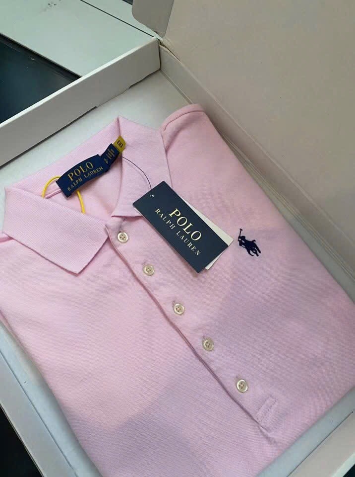 ÁO POLO CỘC THÊU NGỰA MÀU HỒNG NỮ