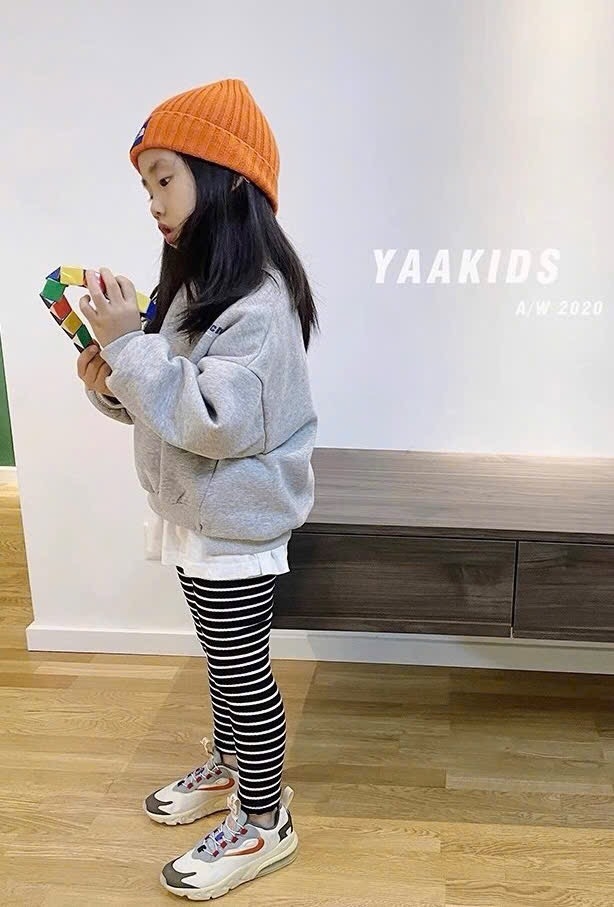 COMBO 4 QUẦN ZIP DÀI TONE GHI HỒNG BÉ GÁI