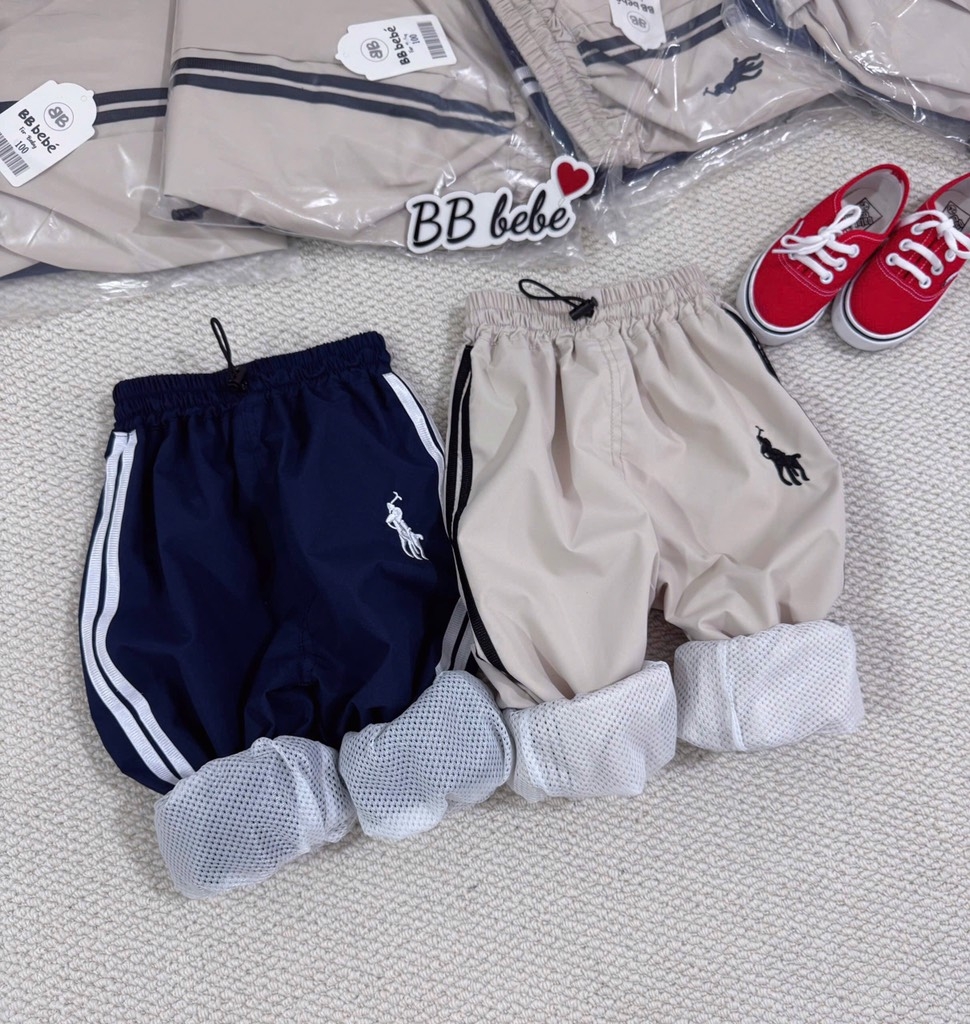 SET 2 QUẦN GIÓ NGỰA DÀI BÉ TRAI SẴN (sale 89k)