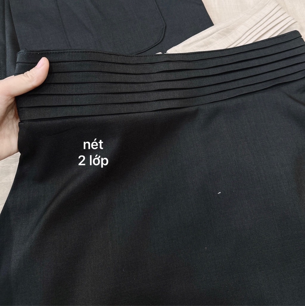 SET BLAZER CHÂN VÁY LI EO KÈM ÁO SẴN