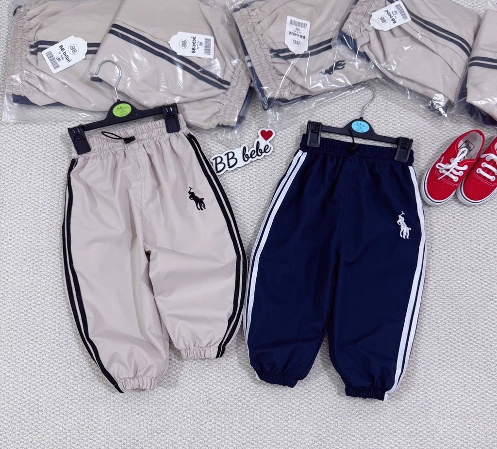 SET 2 QUẦN GIÓ NGỰA DÀI BÉ TRAI SẴN (sale 89k)