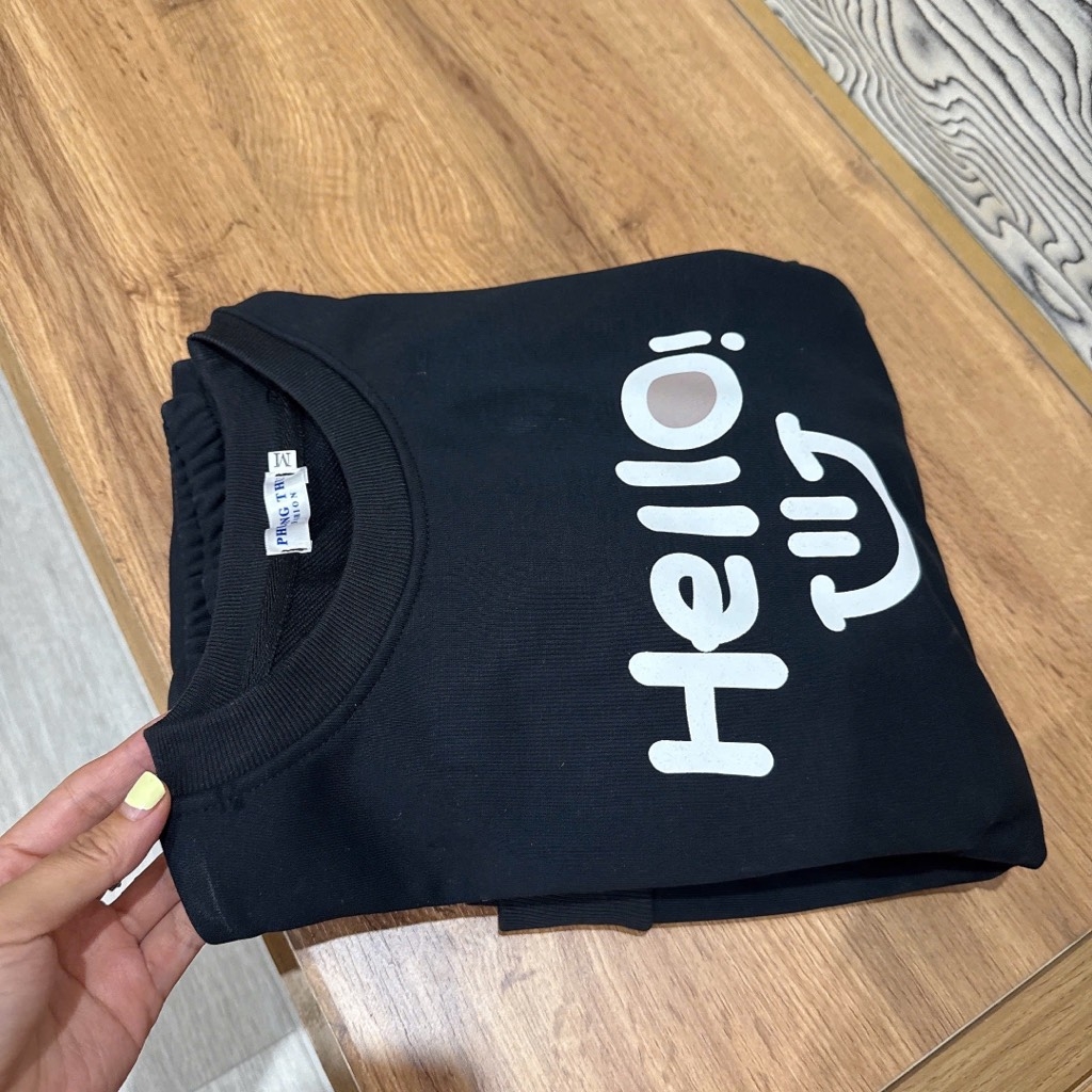 SET DÀI NỈ DƯ XỊN HELLO ĐEN NỮ THU ĐÔNG