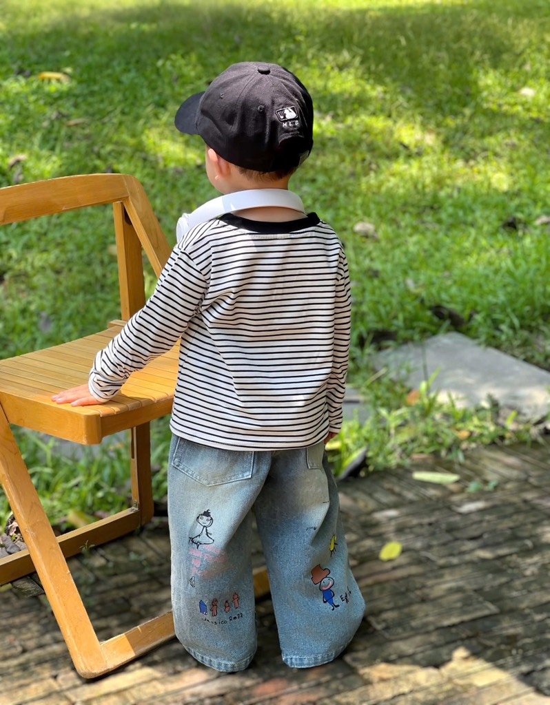 SET BỘ DÀI ÁO PHÔNG KẺ QUẦN BÒ BÉ TRAI SẴN(XẢ 89k)