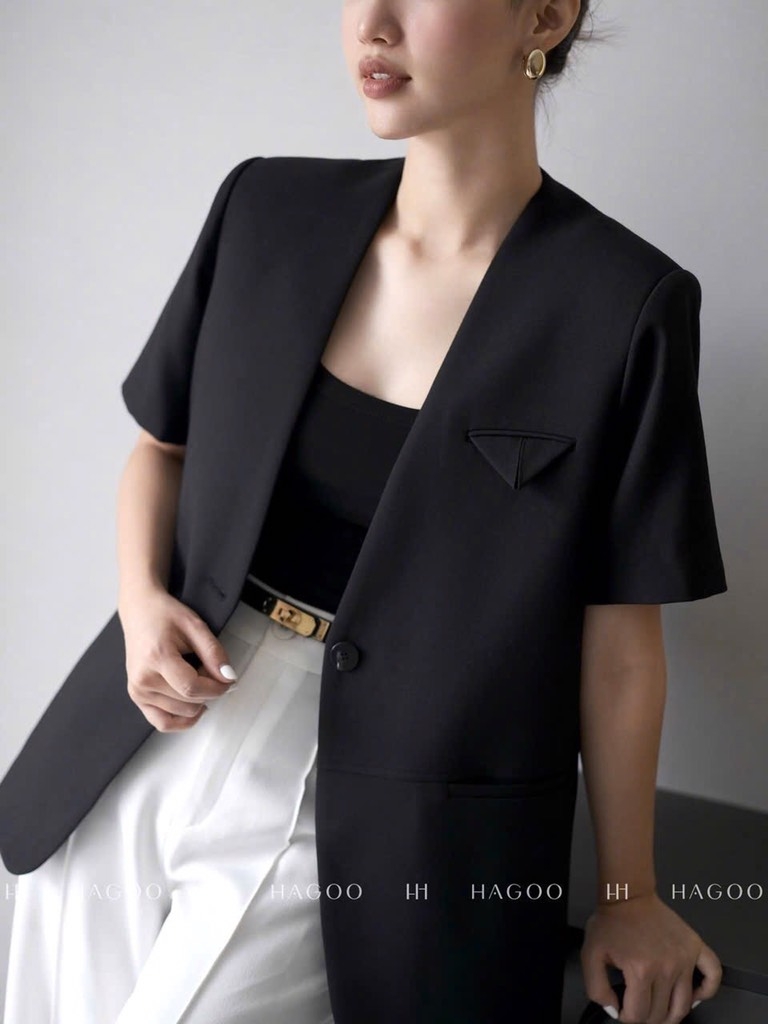 ÁO BLAZED CỘC TAY MUST HAVE NỮ THU ĐÔNG