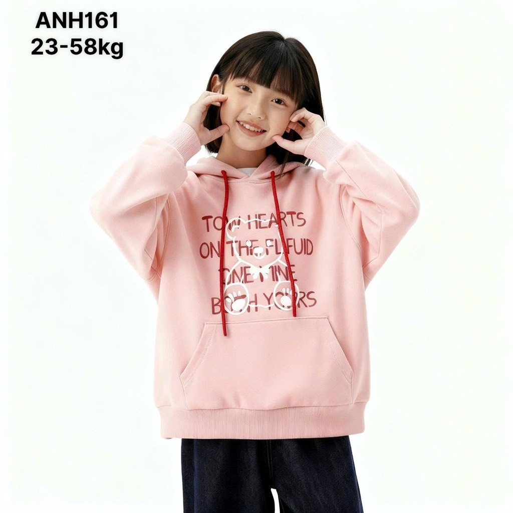 ÁO NỈ HOODIE THỜI TRANG BÉ TRAI BÉ GÁI ĐẠI