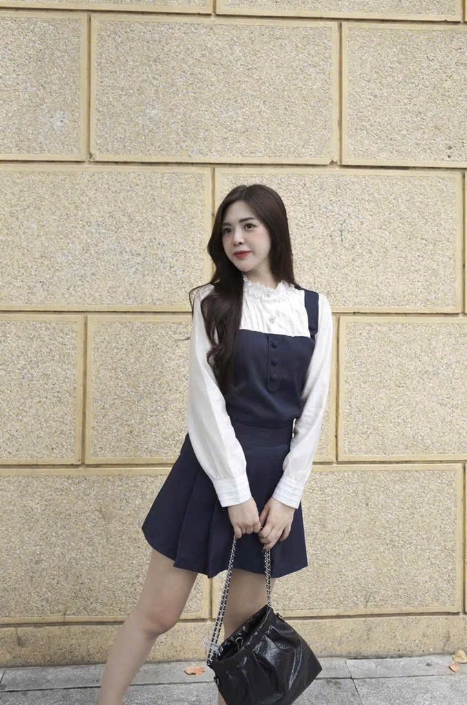 SET PHỐI LI CỔ REN CV XẾP LI 2 LỚP NỮ SẴN