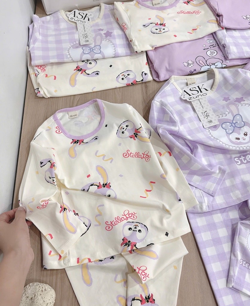 SET 3 BỘ DÀI STELLA LU TONE BE TÍM BÉ GÁI