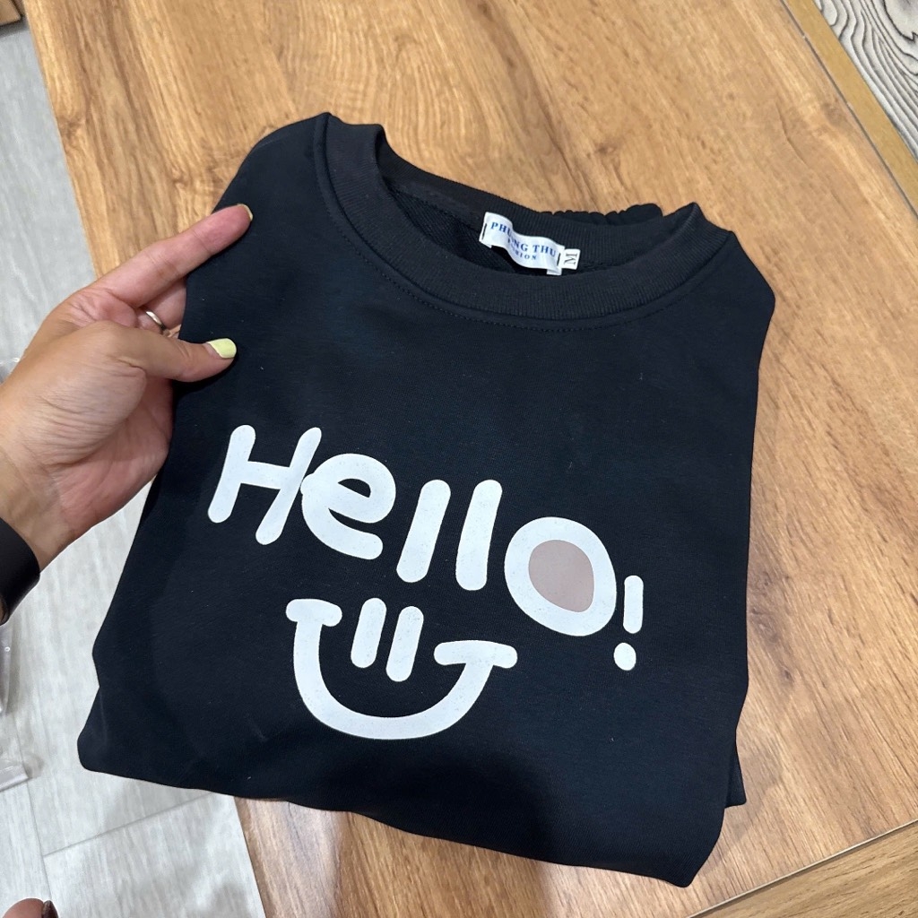SET DÀI NỈ DƯ XỊN HELLO ĐEN NỮ THU ĐÔNG
