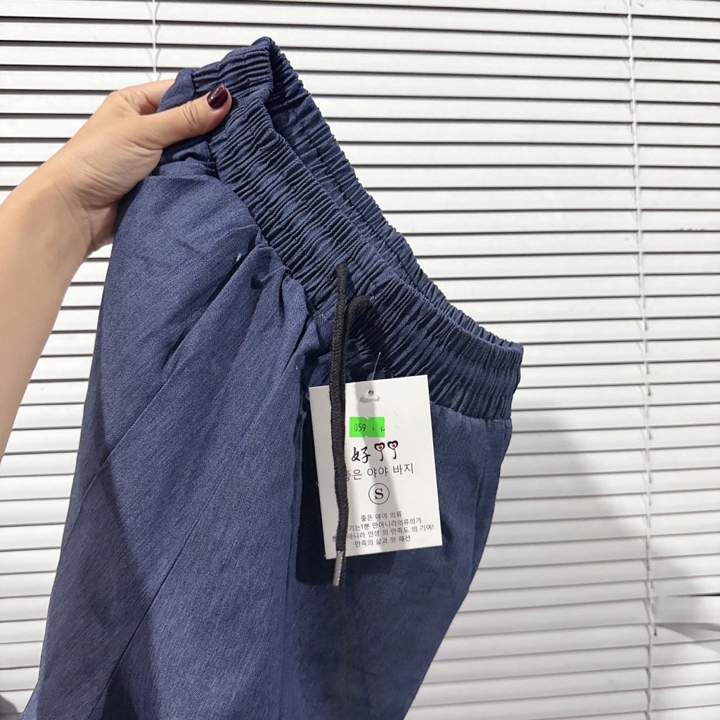 QUẦN BÒ GIẤY ỐNG SUÔNG 2 MÀU NỮ