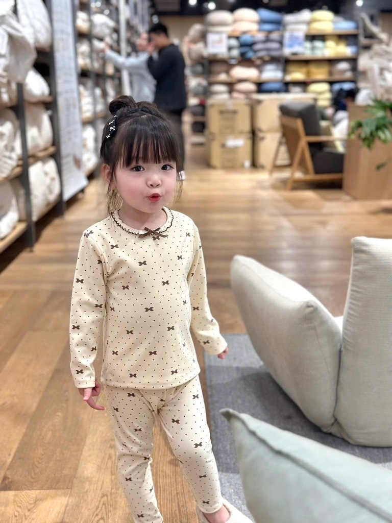 SET 2 BỘ DÀI ZIP LÔNG GIỮ NHIỆT BÉ GÁI(XẢ 119k)