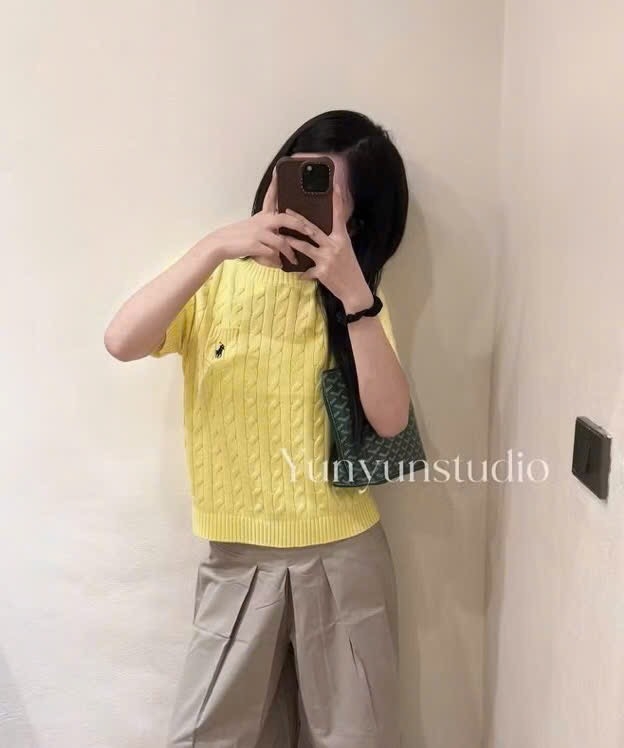 ÁO LEN DỆT VÀNG CỘC NỮ THU ĐÔNG SẴN