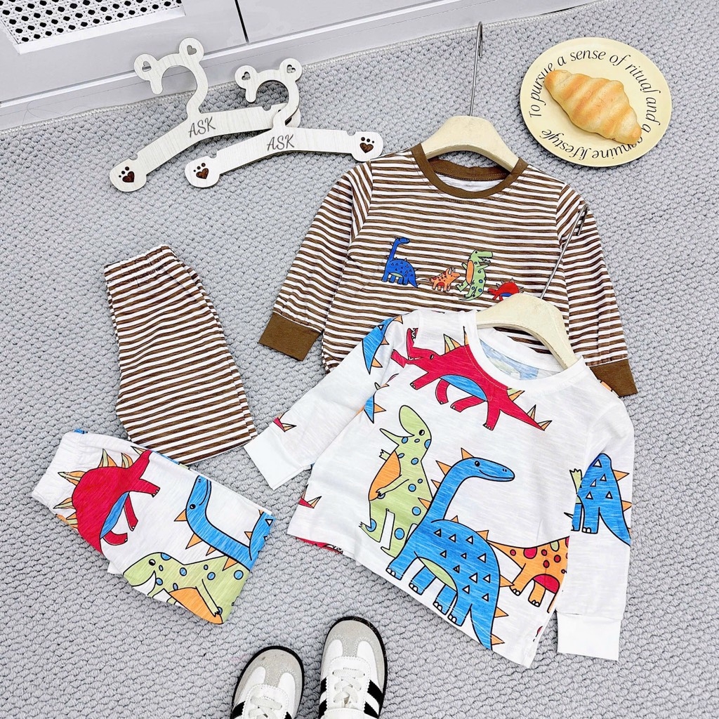 SET 2 BỘ DÀI KHỦNG LONG CHẤT XƯỢC BÉ TRAI (SALE 86k)