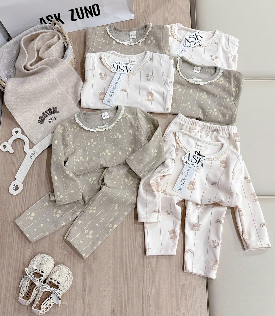 SET 2 BỘ DÀI GIỮ NHIỆT TONE HÀN BÉ GÁI