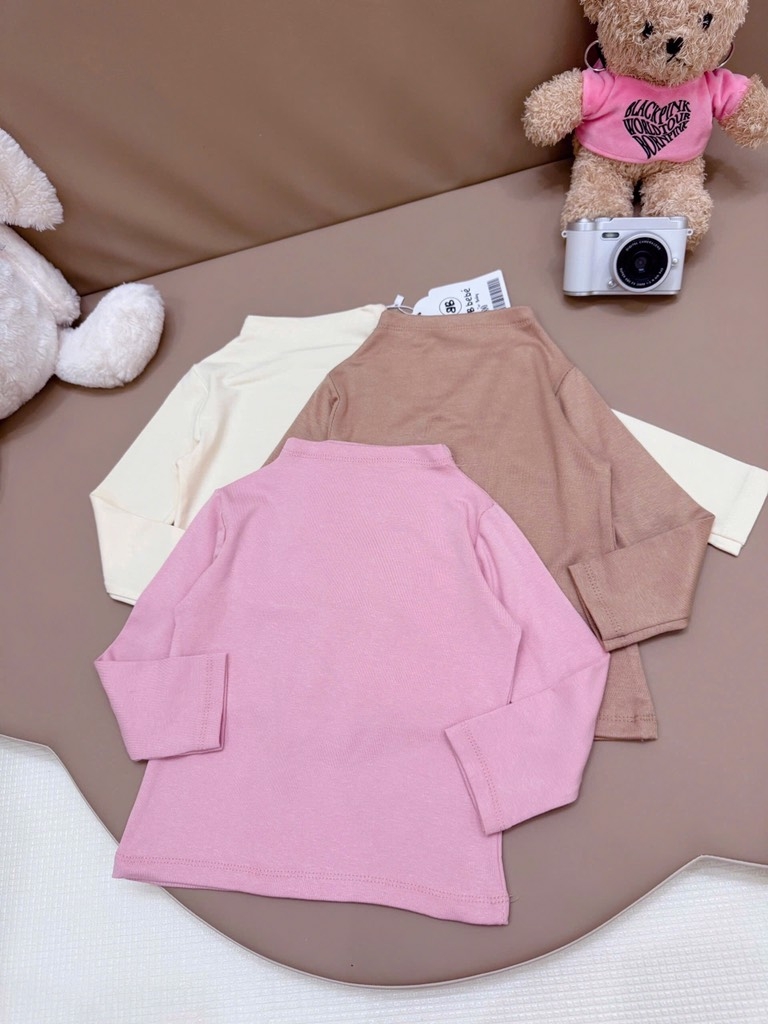 ÁO GIỮ NHIỆT CỔ ÔM DÀI TAY BÉ SẴN(SALE 95k)