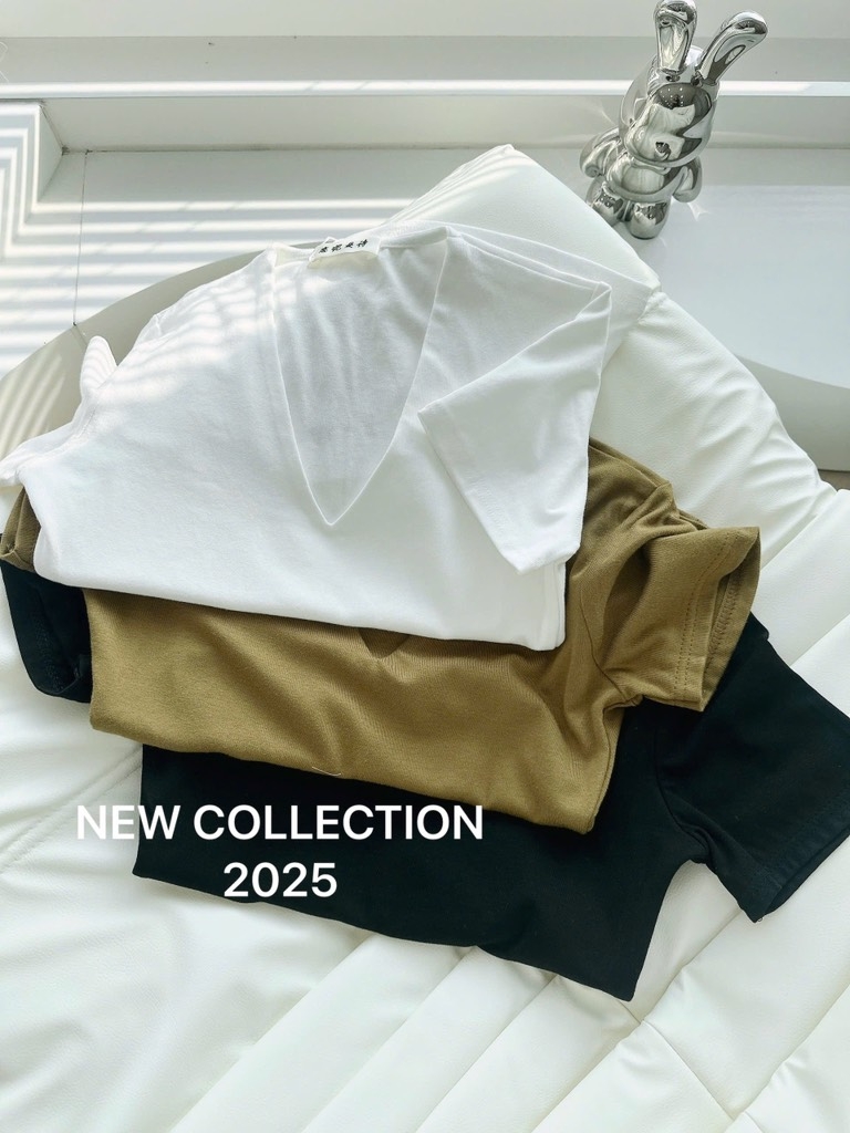 ÁO CỔ TIM TAY CỘC 3 MẦU NỮ SẴN (XẢ 39k)