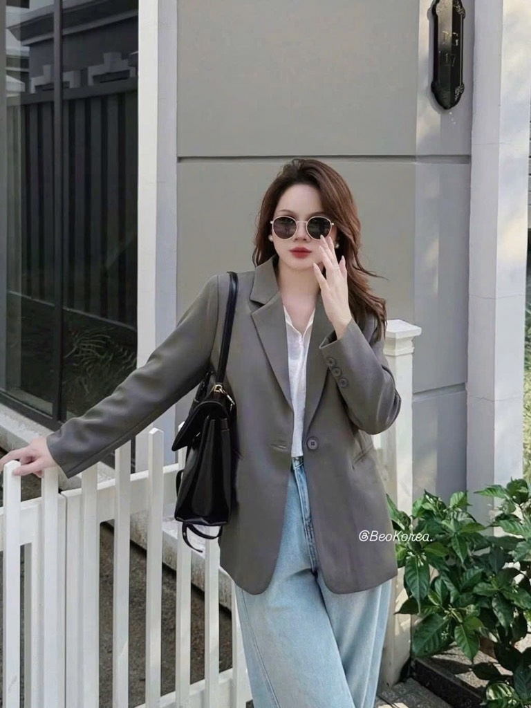 ÁO VEST BASIC SANG XỊN 2 MÀU NỮ THU ĐÔNG SẴN