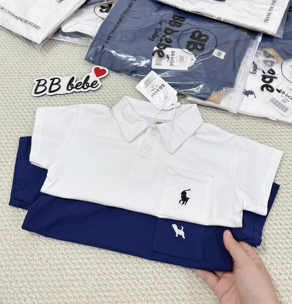 SET CỘC ÁO CỔ TRỤ QUẦN KAKI BÉ TRAI 2 MÀU