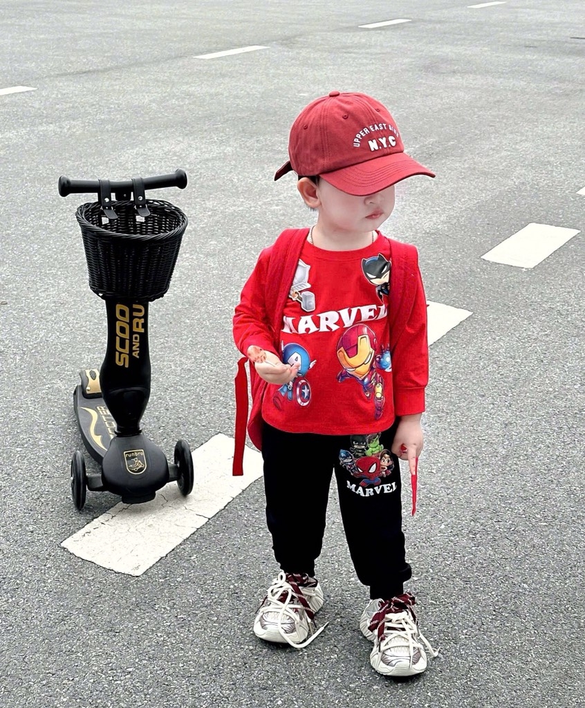 SET 2 BỘ DÀI IRONMAN MARVAL ĐEN ĐỎ GHI BÉ TRAI SẴN